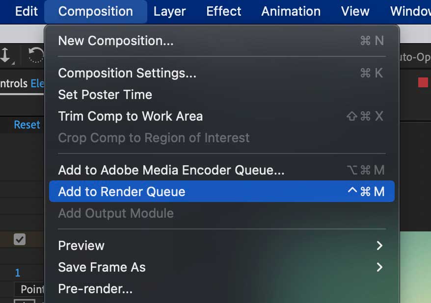 Render Menu