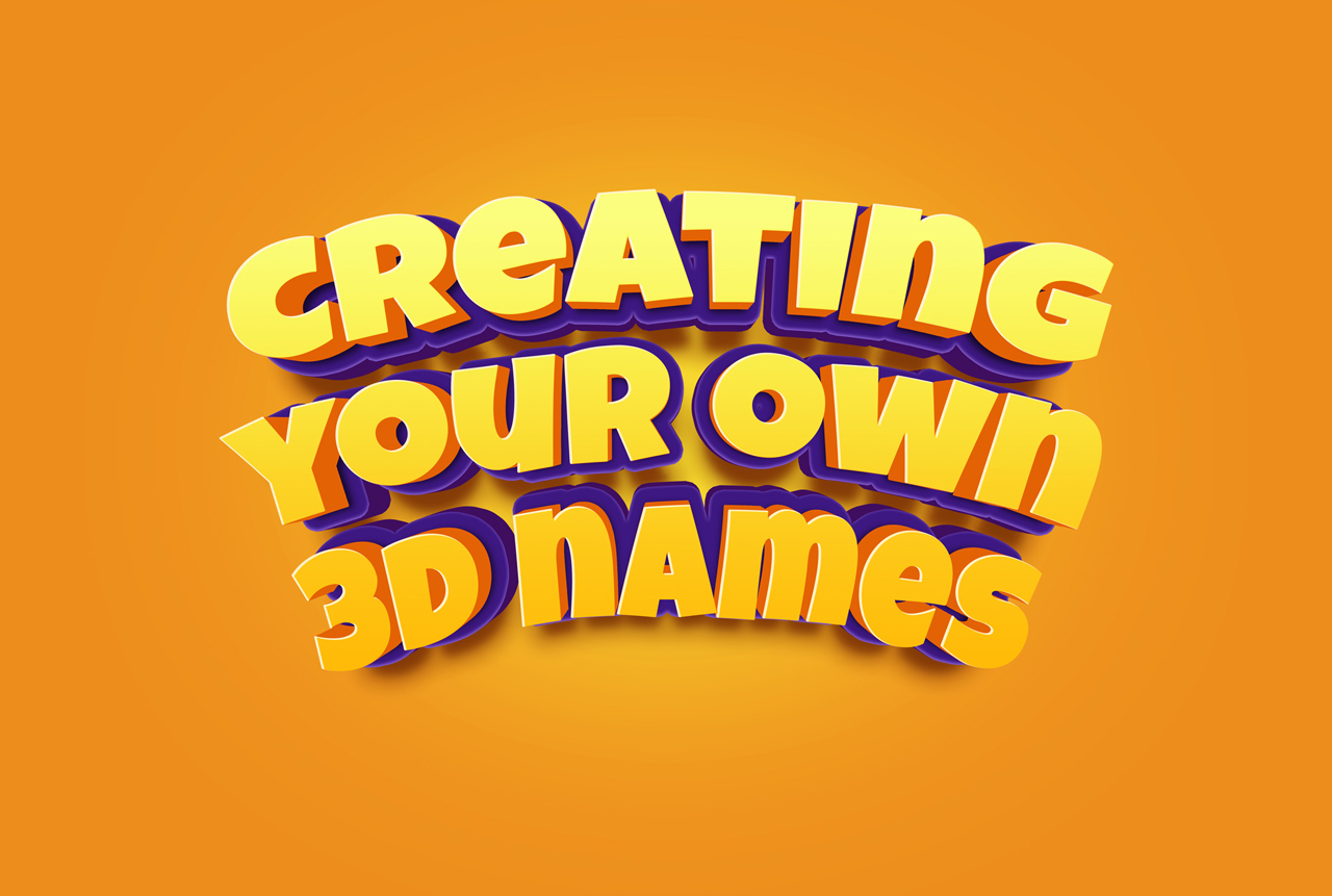 Creating your own Custom 3D Name Wallpaper