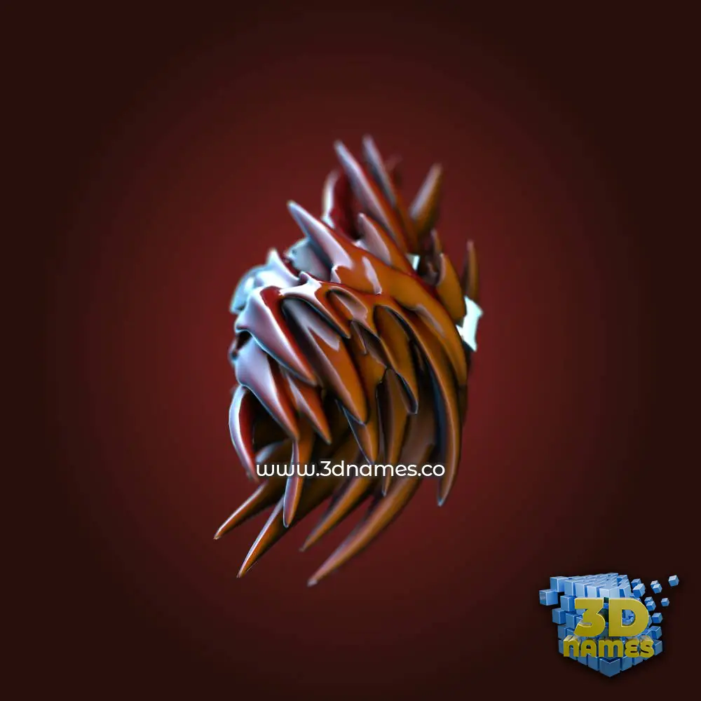 ahla in Red Twisted style - 3D name wallpaper