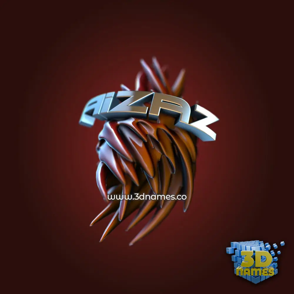 aizaz in Red Twisted style - 3D name wallpaper aizaz in Red Twisted style - 3D name wallpaper