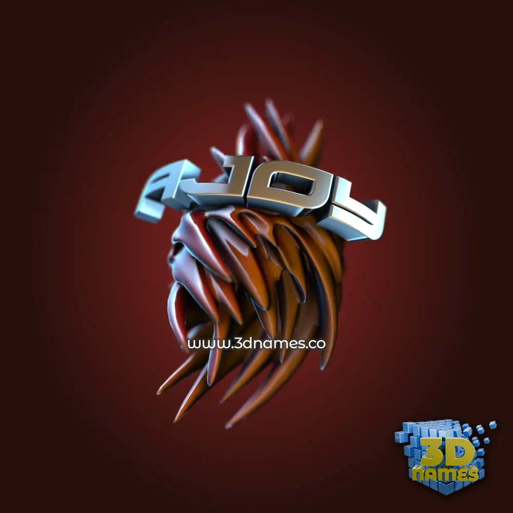 ajoy in Red Twisted style - 3D name wallpaper ajoy in Red Twisted style - 3D name wallpaper