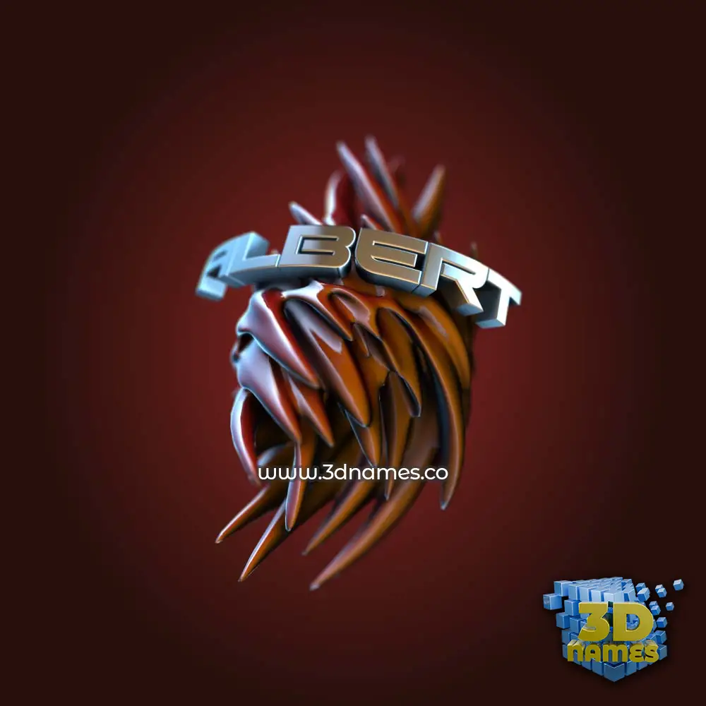 albert in Red Twisted style - 3D name wallpaper albert in Red Twisted style - 3D name wallpaper