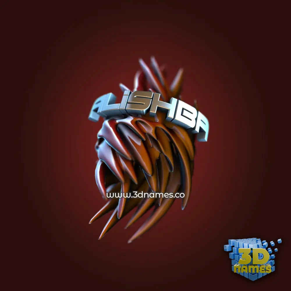 alishba in Red Twisted style - 3D name wallpaper alishba in Red Twisted style - 3D name wallpaper
