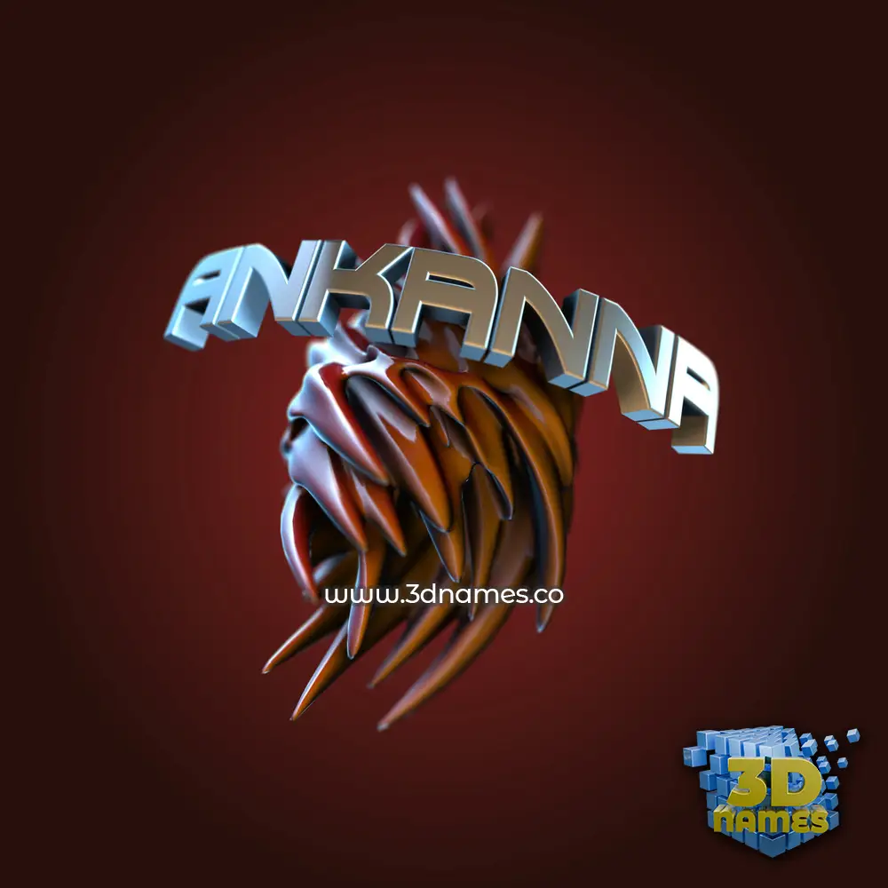 ankanna in Red Twisted style - 3D name wallpaper ankanna in Red Twisted style - 3D name wallpaper