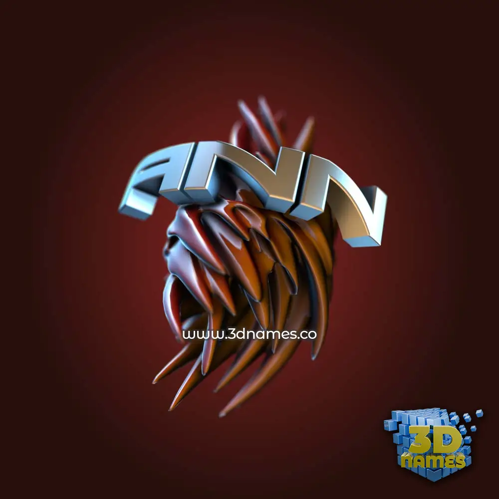 ann in Red Twisted style - 3D name wallpaper ann in Red Twisted style - 3D name wallpaper