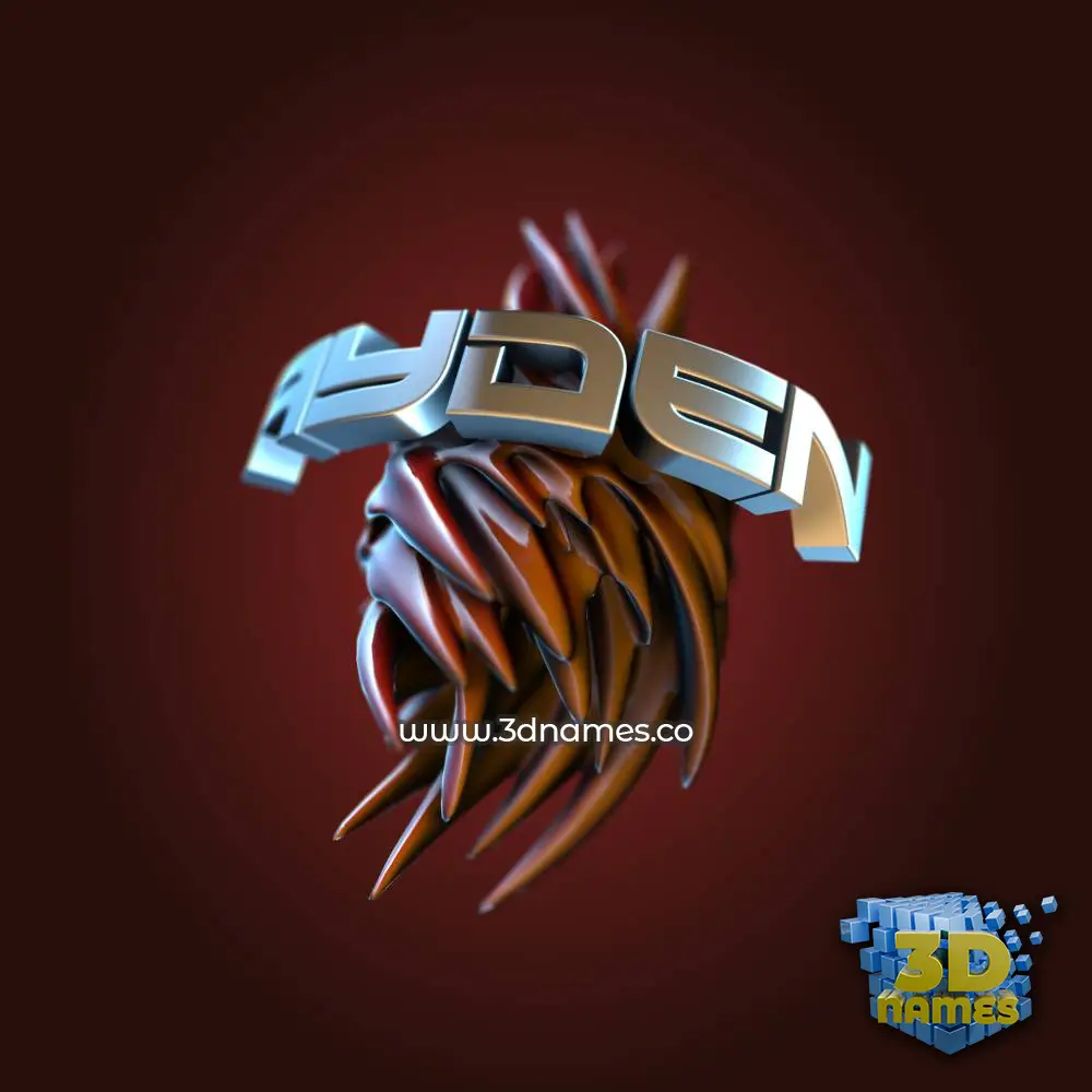 ayden in Red Twisted style - 3D name wallpaper ayden in Red Twisted style - 3D name wallpaper