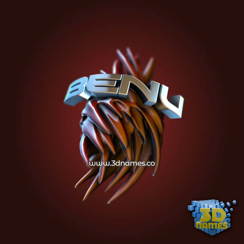 benu in Red Twisted style - 3D name wallpaper benu in Red Twisted style - 3D name wallpaper