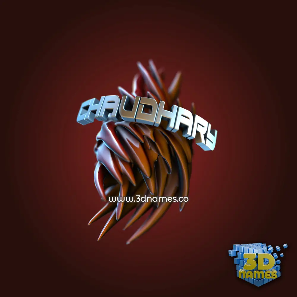 chaudhary in Red Twisted style - 3D name wallpaper chaudhary in Red Twisted style - 3D name wallpaper