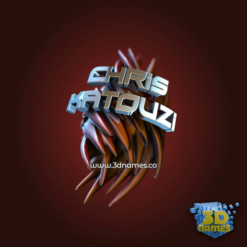 chris katouzi in Red Twisted style - 3D name wallpaper chris katouzi in Red Twisted style - 3D name wallpaper
