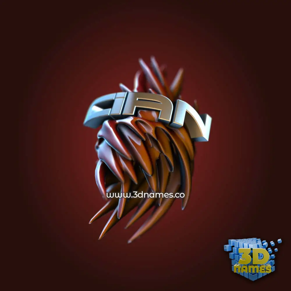 cian in Red Twisted style - 3D name wallpaper cian in Red Twisted style - 3D name wallpaper