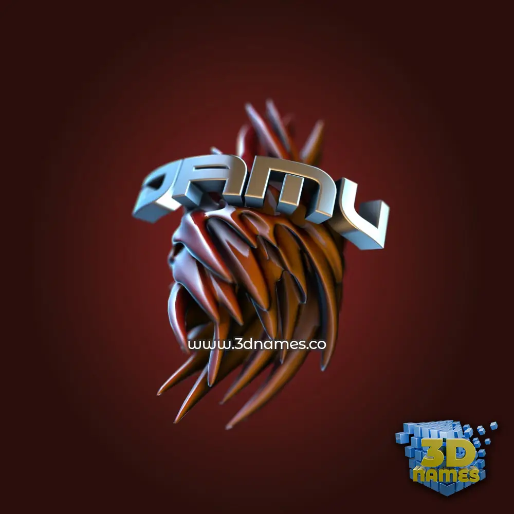 damu in Red Twisted style - 3D name wallpaper damu in Red Twisted style - 3D name wallpaper