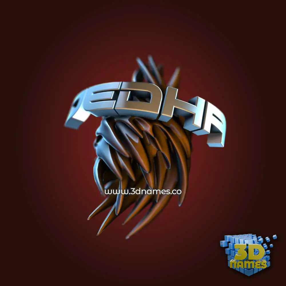 dedha in Red Twisted style - 3D name wallpaper dedha in Red Twisted style - 3D name wallpaper