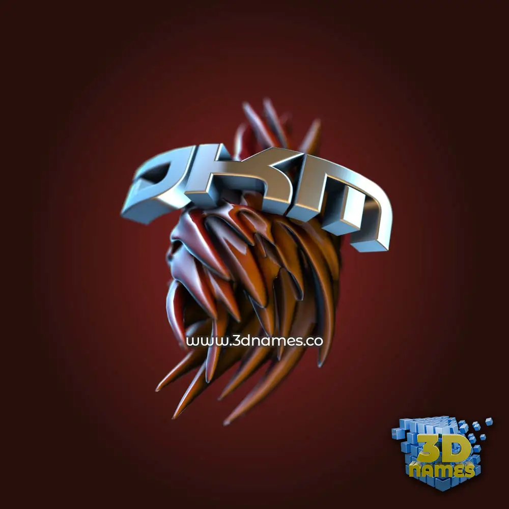 dkm in Red Twisted style - 3D name wallpaper dkm in Red Twisted style - 3D name wallpaper
