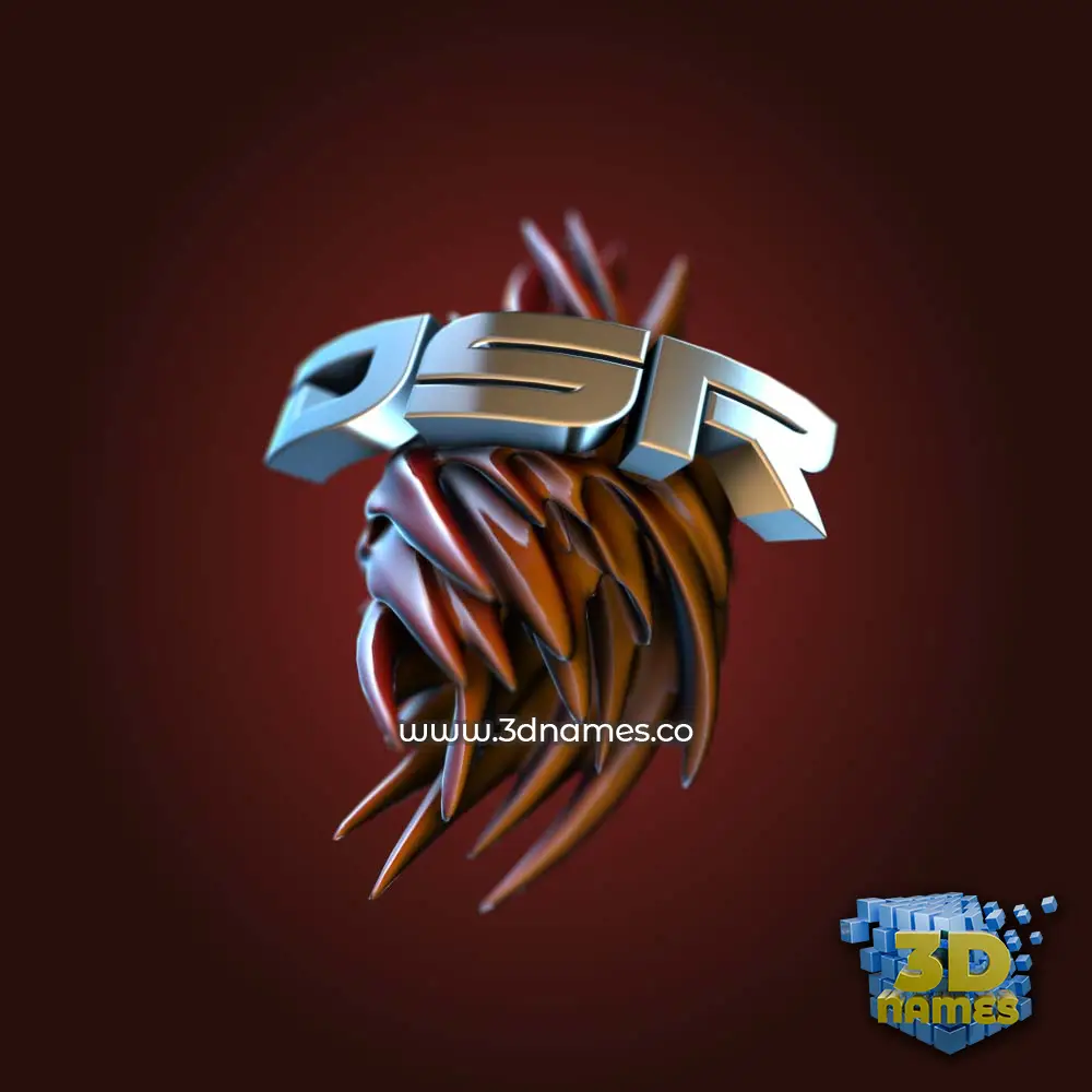 dsr in Red Twisted style - 3D name wallpaper dsr in Red Twisted style - 3D name wallpaper