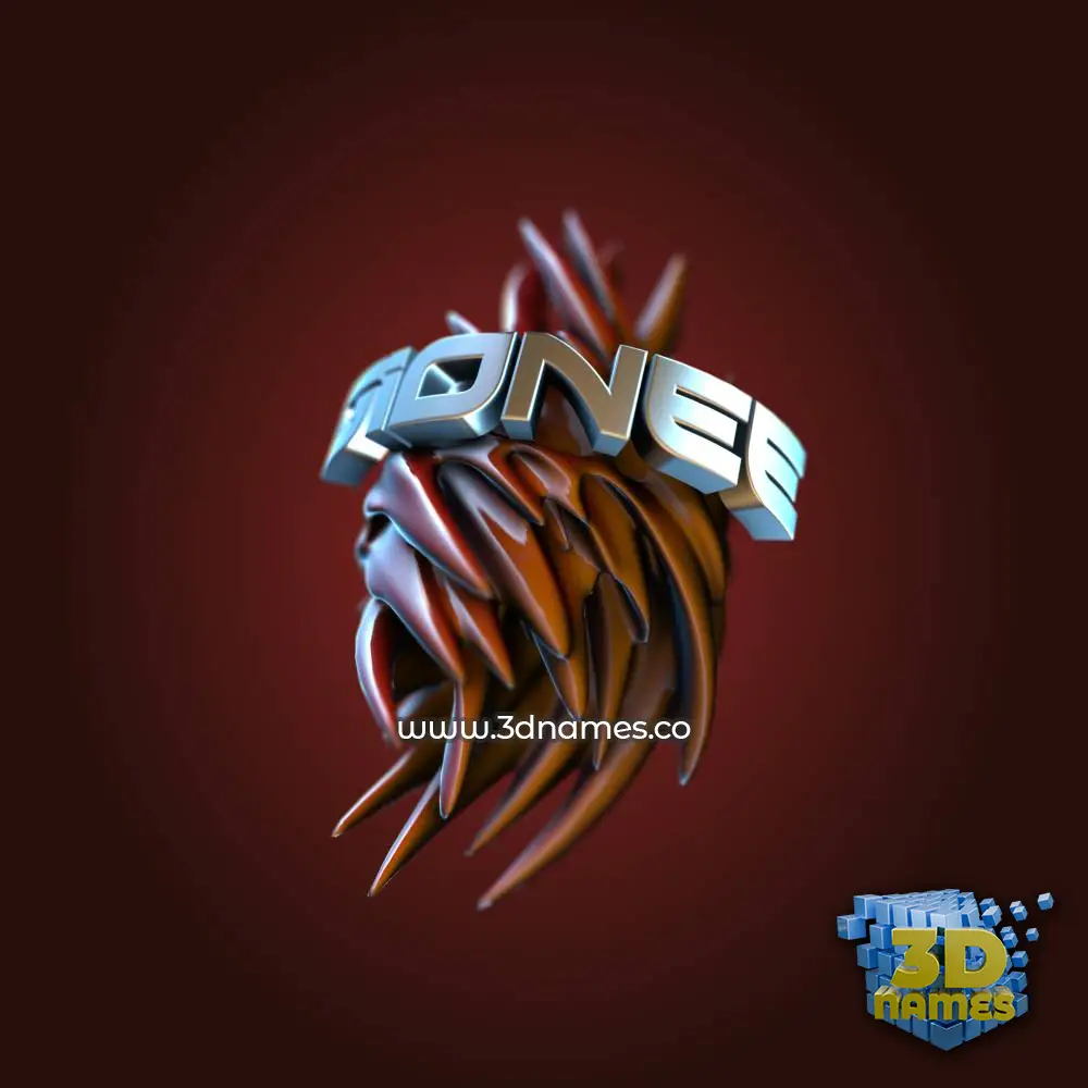 gionee in Red Twisted style - 3D name wallpaper