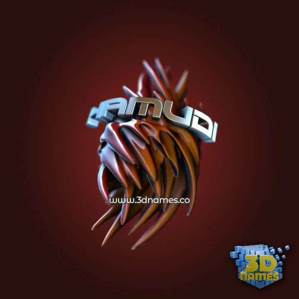 hamudi in Red Twisted style - 3D name wallpaper hamudi in Red Twisted style - 3D name wallpaper