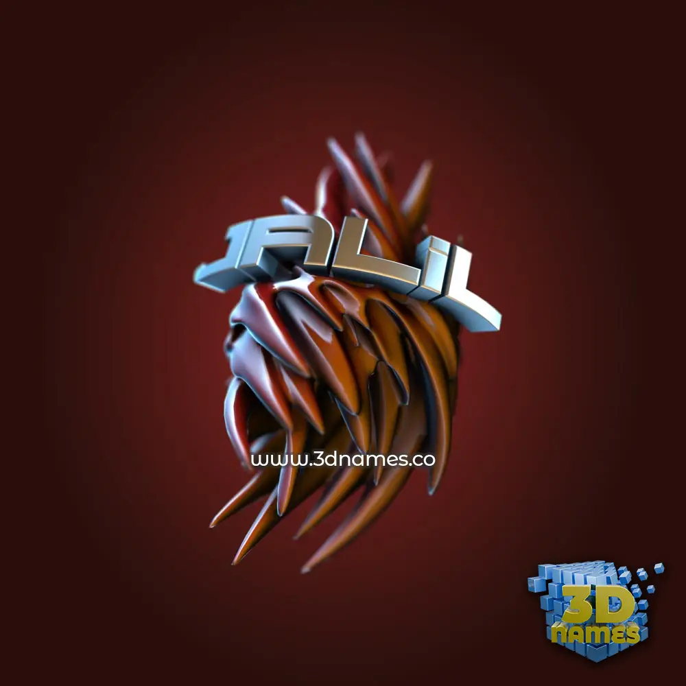 jalil in Red Twisted style - 3D name wallpaper