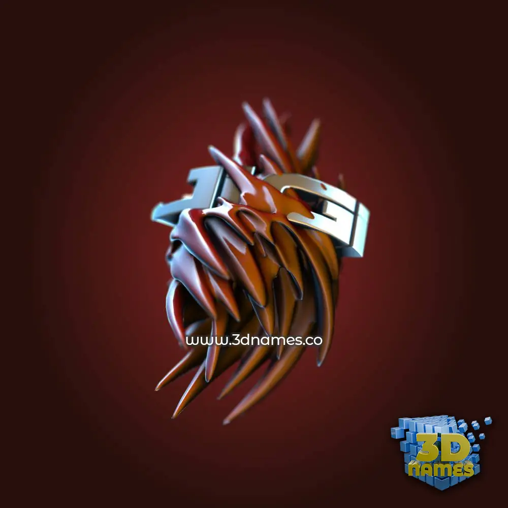 jigi in Red Twisted style - 3D name wallpaper
