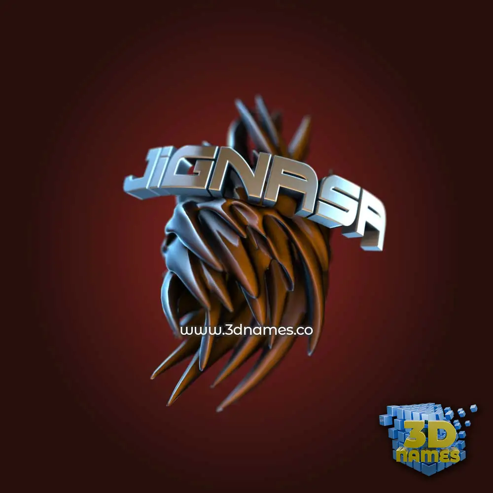 jignasa in Red Twisted style - 3D name wallpaper