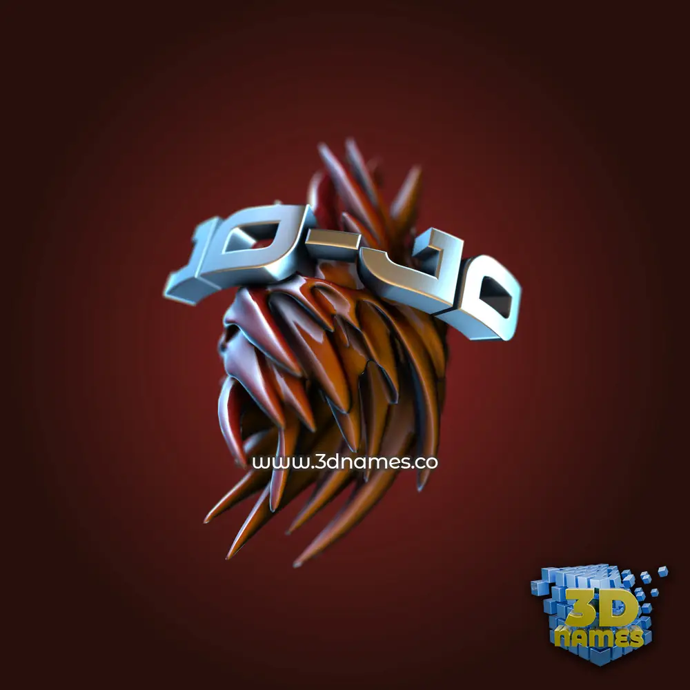 jo-jo in Red Twisted style - 3D name wallpaper