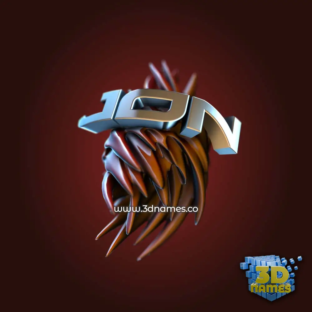 jon in Red Twisted style - 3D name wallpaper jon in Red Twisted style - 3D name wallpaper