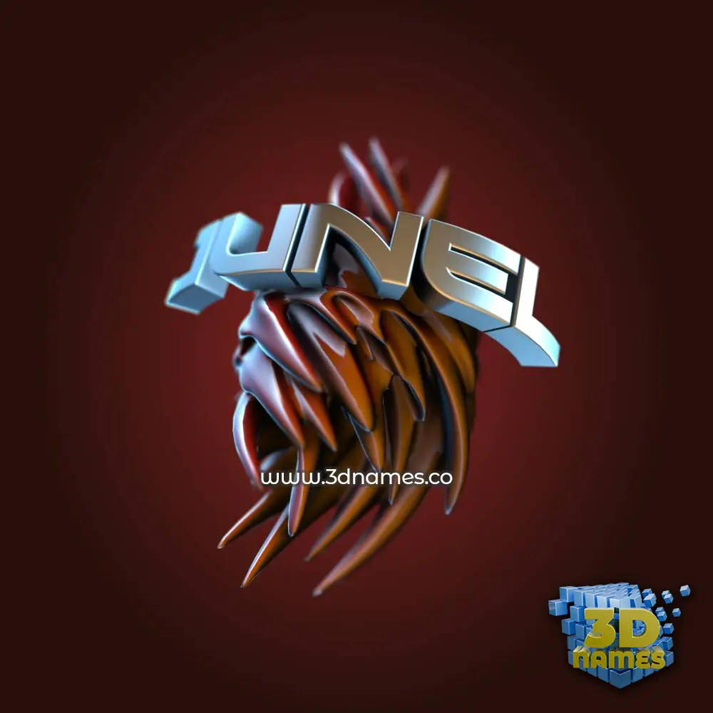 junel in Red Twisted style - 3D name wallpaper junel in Red Twisted style - 3D name wallpaper
