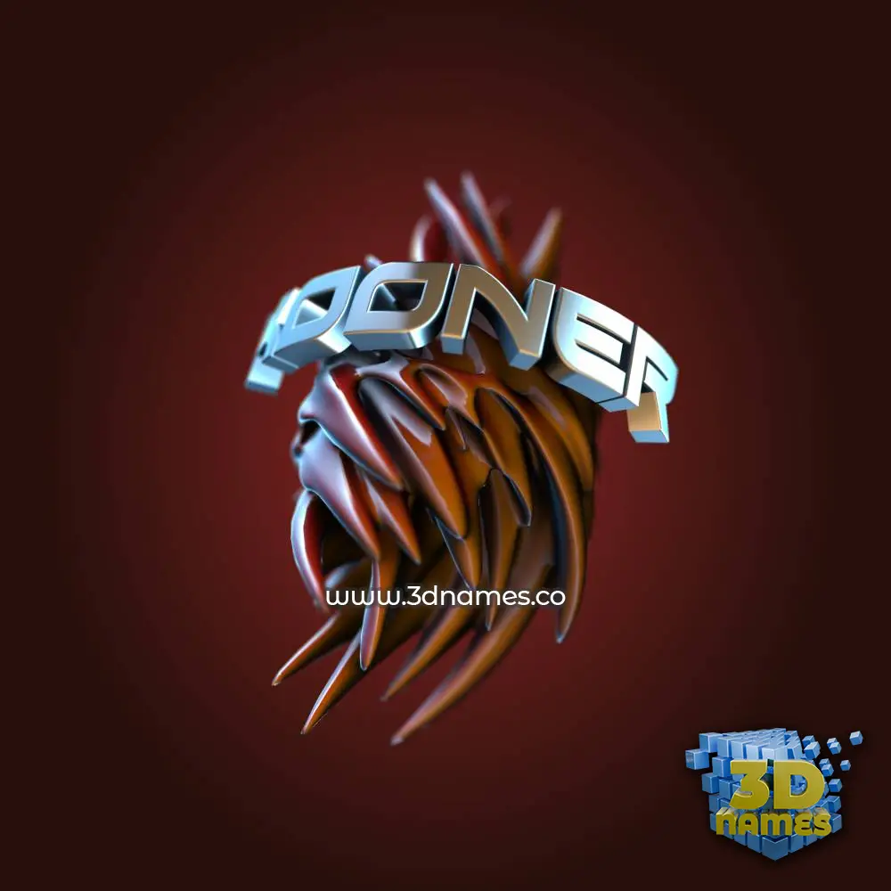 kooner in Red Twisted style - 3D name wallpaper kooner in Red Twisted style - 3D name wallpaper