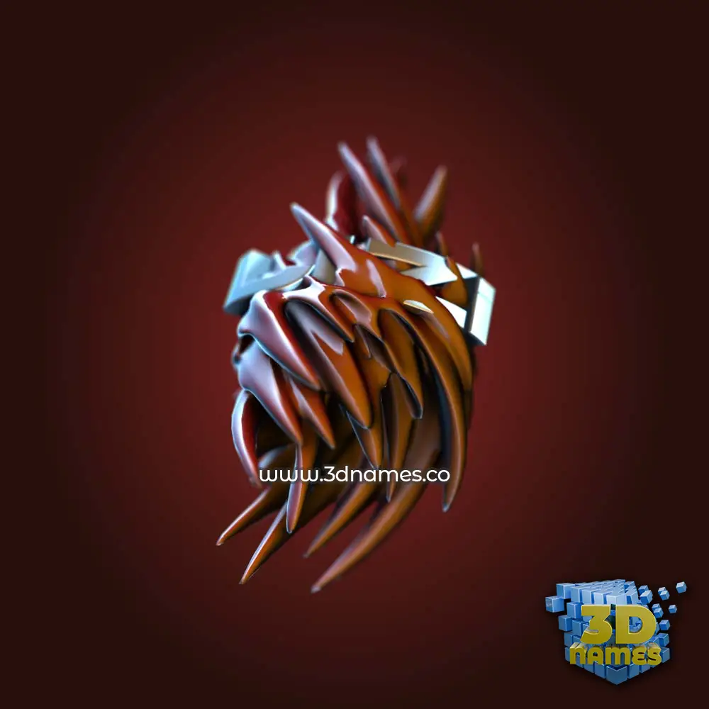 lizi in Red Twisted style - 3D name wallpaper