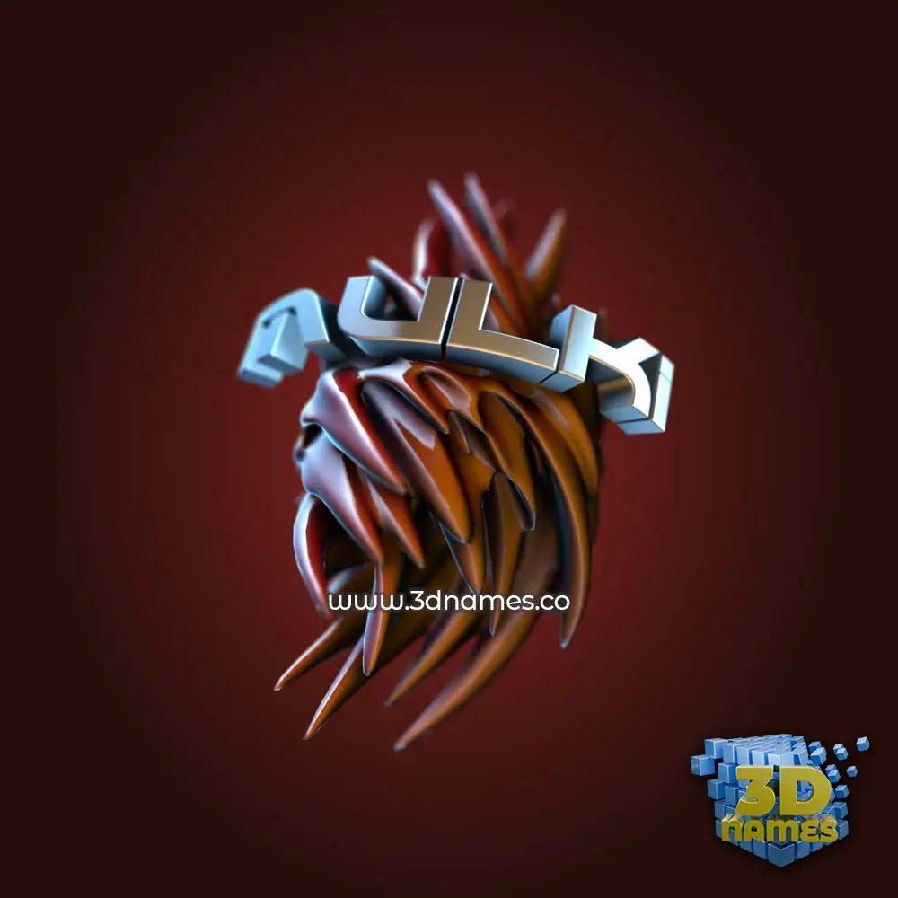 mulki in Red Twisted style - 3D name wallpaper