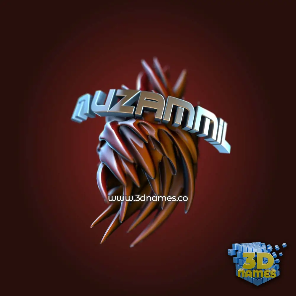 muzammil in Red Twisted style - 3D name wallpaper muzammil in Red Twisted style - 3D name wallpaper