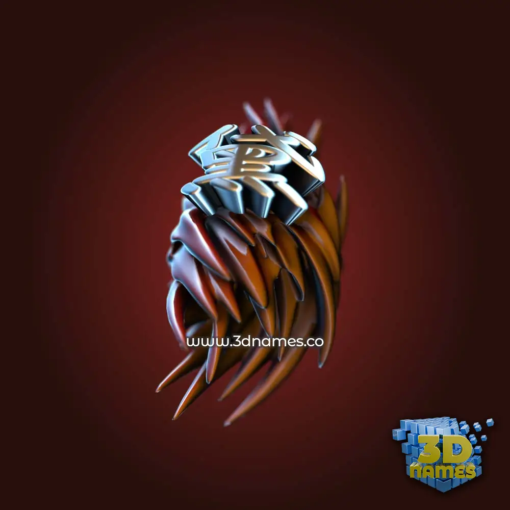 黛 in Red Twisted style - 3D name wallpaper