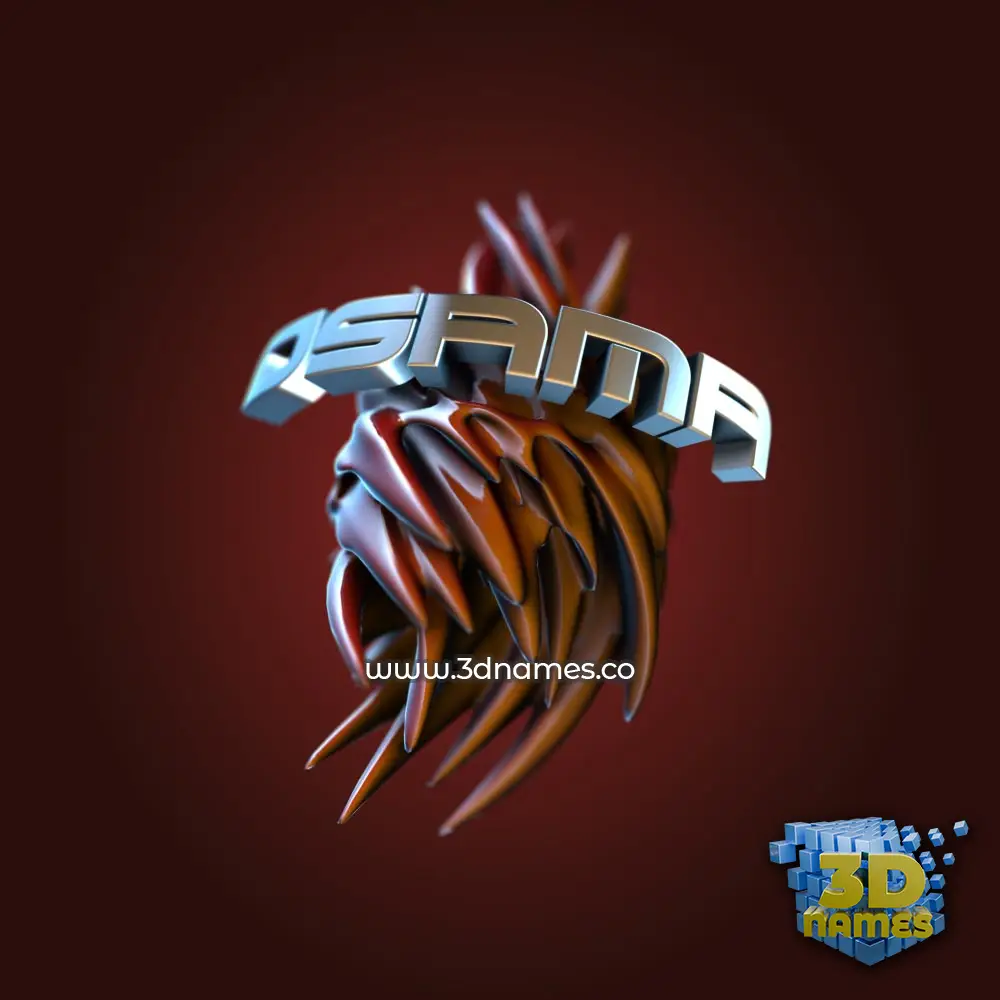 osama in Red Twisted style - 3D name wallpaper osama in Red Twisted style - 3D name wallpaper