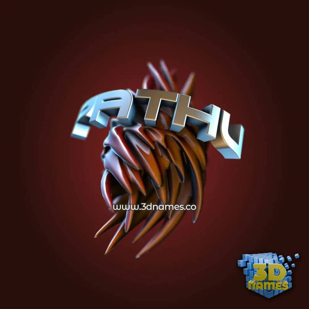 pathu in Red Twisted style - 3D name wallpaper pathu in Red Twisted style - 3D name wallpaper