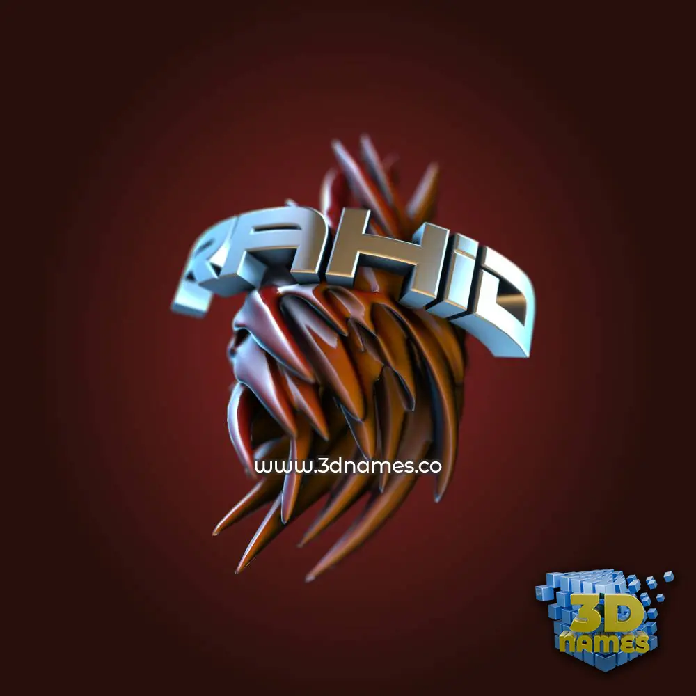 rahid in Red Twisted style - 3D name wallpaper rahid in Red Twisted style - 3D name wallpaper