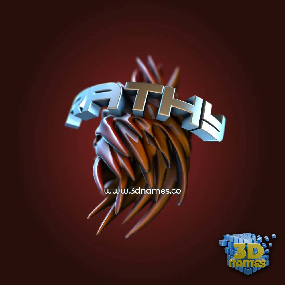rathy in Red Twisted style - 3D name wallpaper rathy in Red Twisted style - 3D name wallpaper