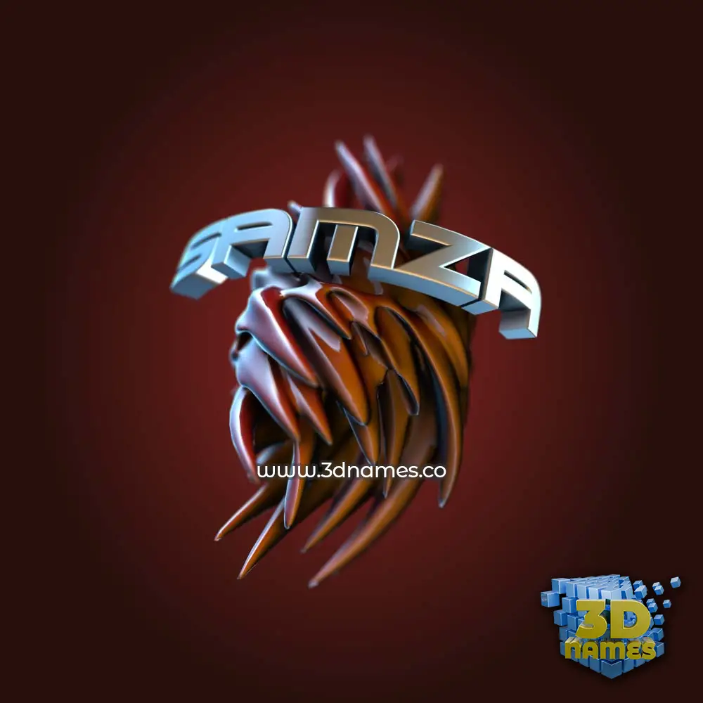samza in Red Twisted style - 3D name wallpaper samza in Red Twisted style - 3D name wallpaper