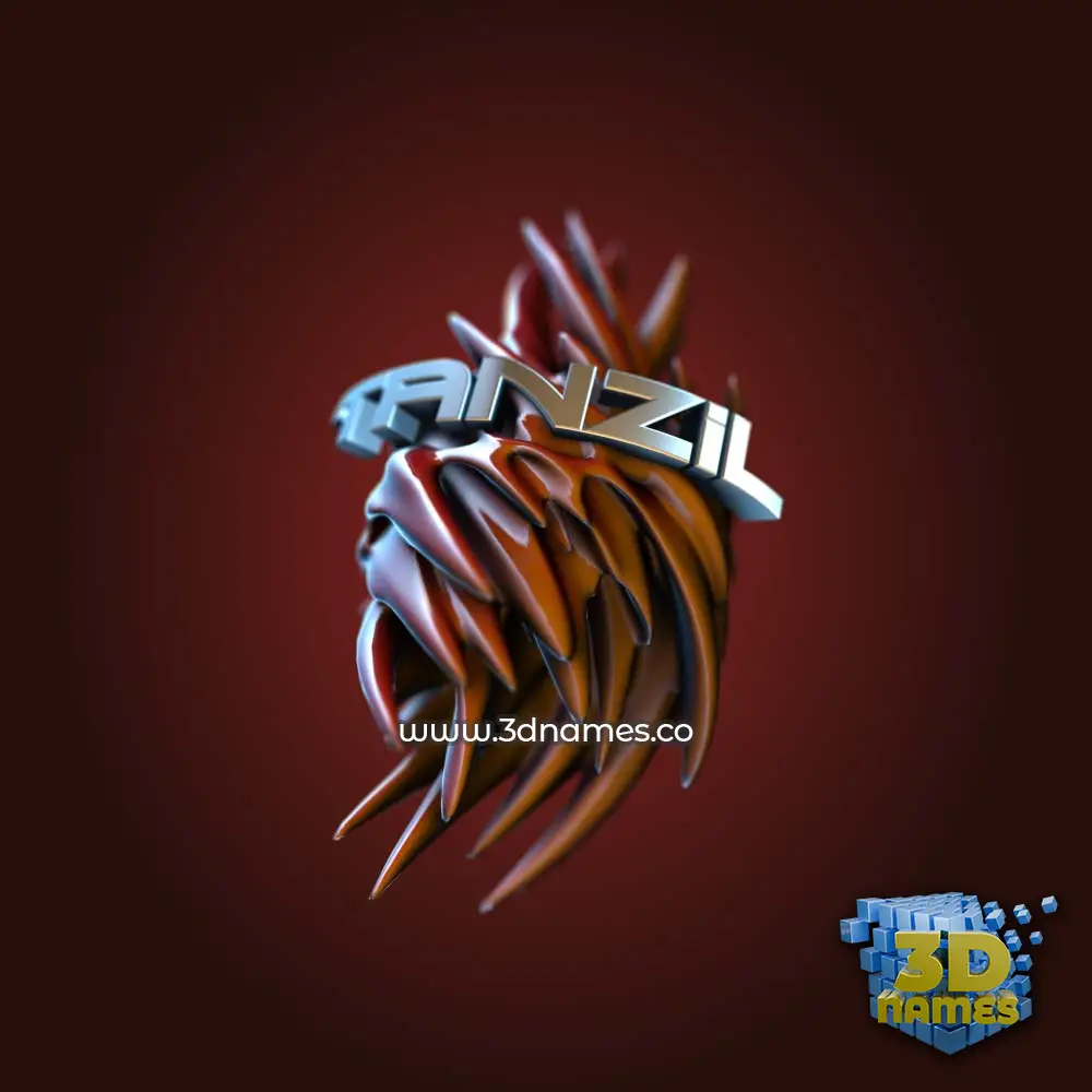 tanzil in Red Twisted style - 3D name wallpaper tanzil in Red Twisted style - 3D name wallpaper