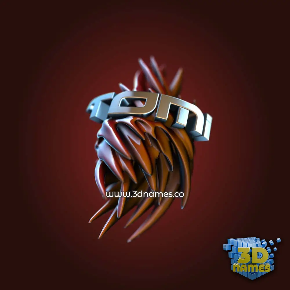 tomi in Red Twisted style - 3D name wallpaper