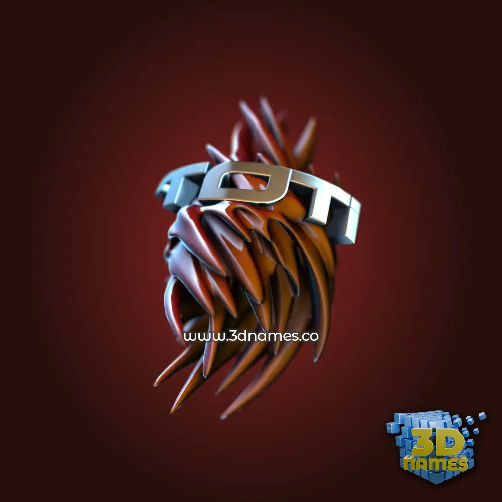 toti in Red Twisted style - 3D name wallpaper