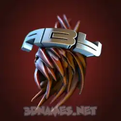 aby in Red Twisted style - 3D name wallpaper