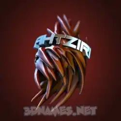 ahtziri in Red Twisted style - 3D name wallpaper