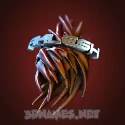 aklesh in Red Twisted style - 3D name wallpaper