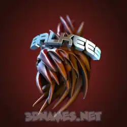 balkees in Red Twisted style - 3D name wallpaper