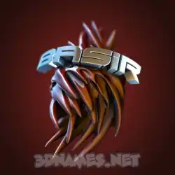 basir in Red Twisted style - 3D name wallpaper