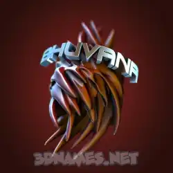 bhuvana in Red Twisted style - 3D name wallpaper