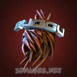 buggu in Red Twisted style - 3D name wallpaper