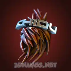 chidu in Red Twisted style - 3D name wallpaper
