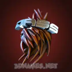 dass in Red Twisted style - 3D name wallpaper