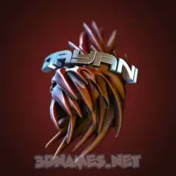 dayani in Red Twisted style - 3D name wallpaper