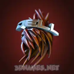 dell in Red Twisted style - 3D name wallpaper